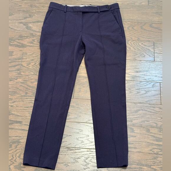 Theory Pants - Theory Woman’s Pintuck Pant Knit Twill 2 Navy Size 8